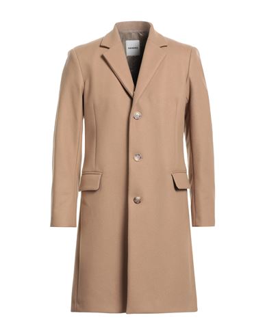 Man Coat Sand Size L Wool, Polyamide, Cashmere