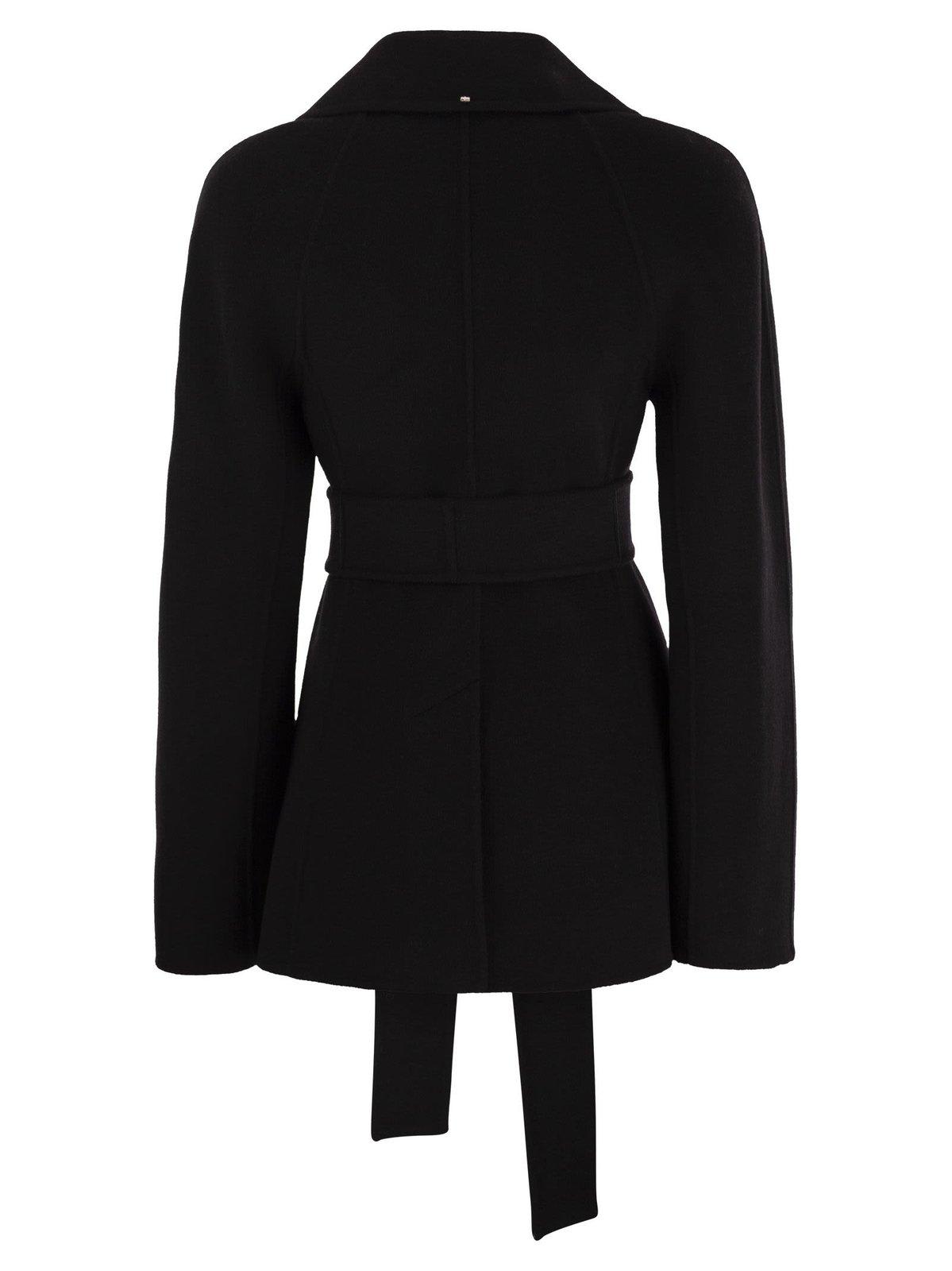 Double-Breasted Belted Coat