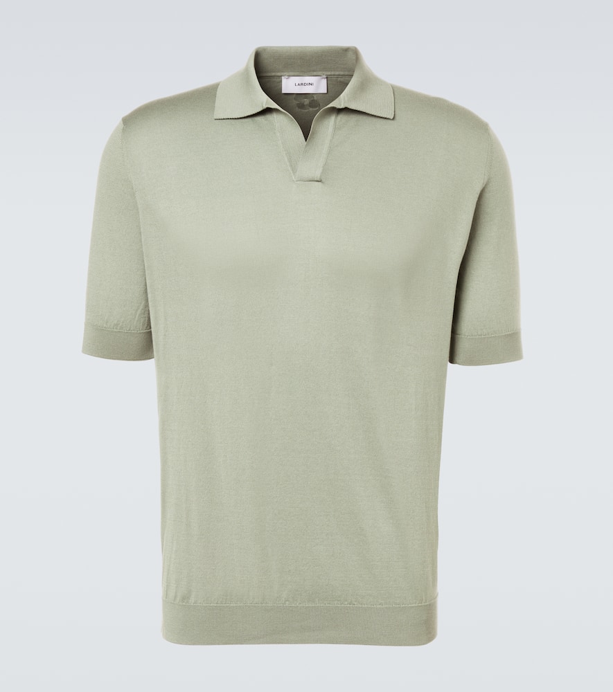 Cotton piqué polo shirt