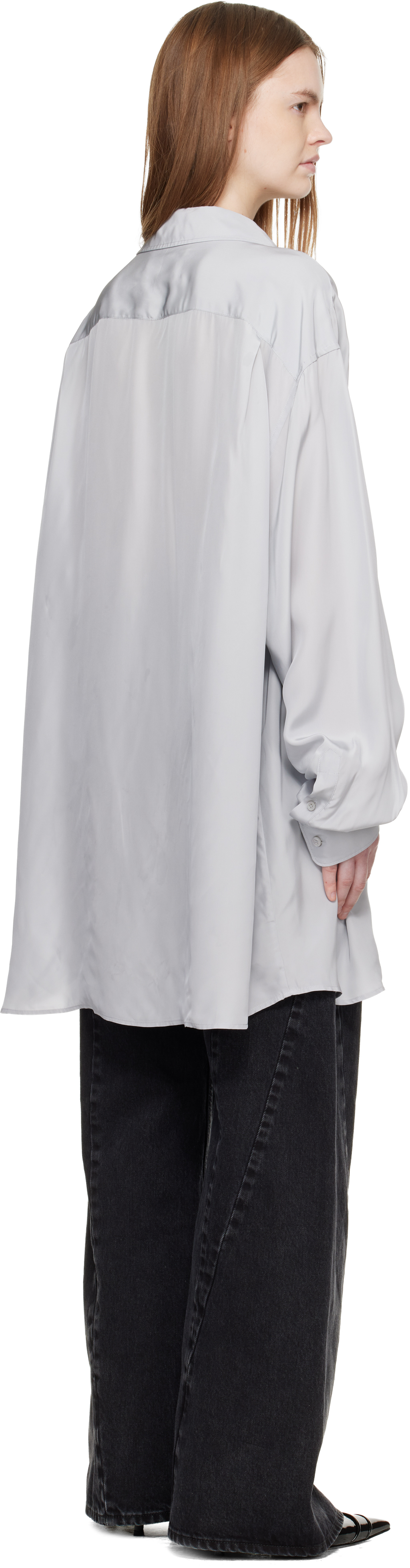 Gray Long-Sleeved Shirt