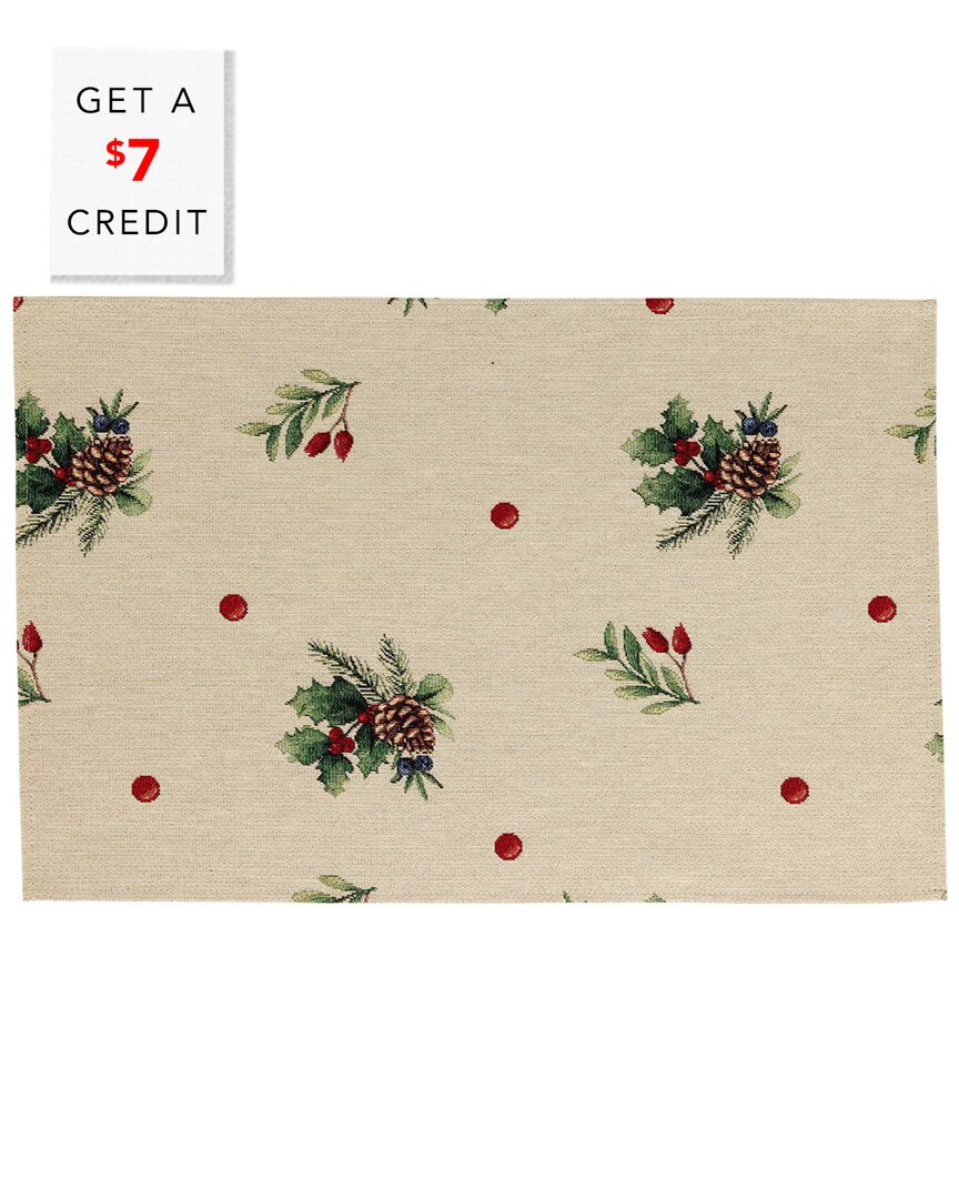 Tavola Holiday Placemats (Set Of 4) With $7 Credit