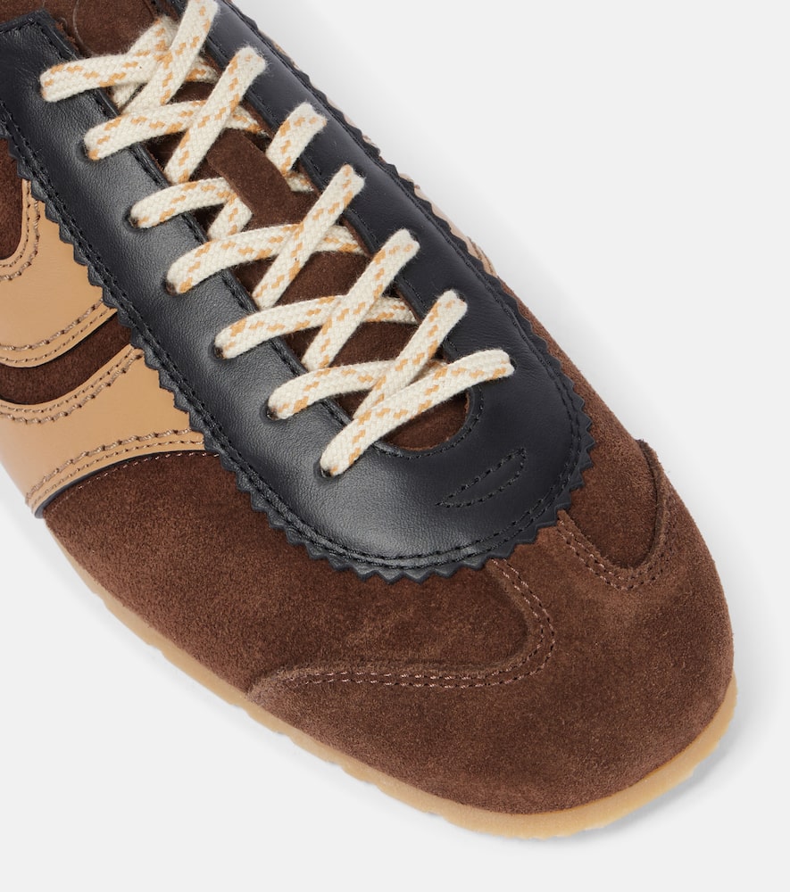 Dries Van Noten Leather and suede sneakers