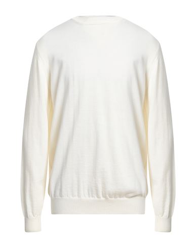 Man Sweater Ivory Size S Merino Wool