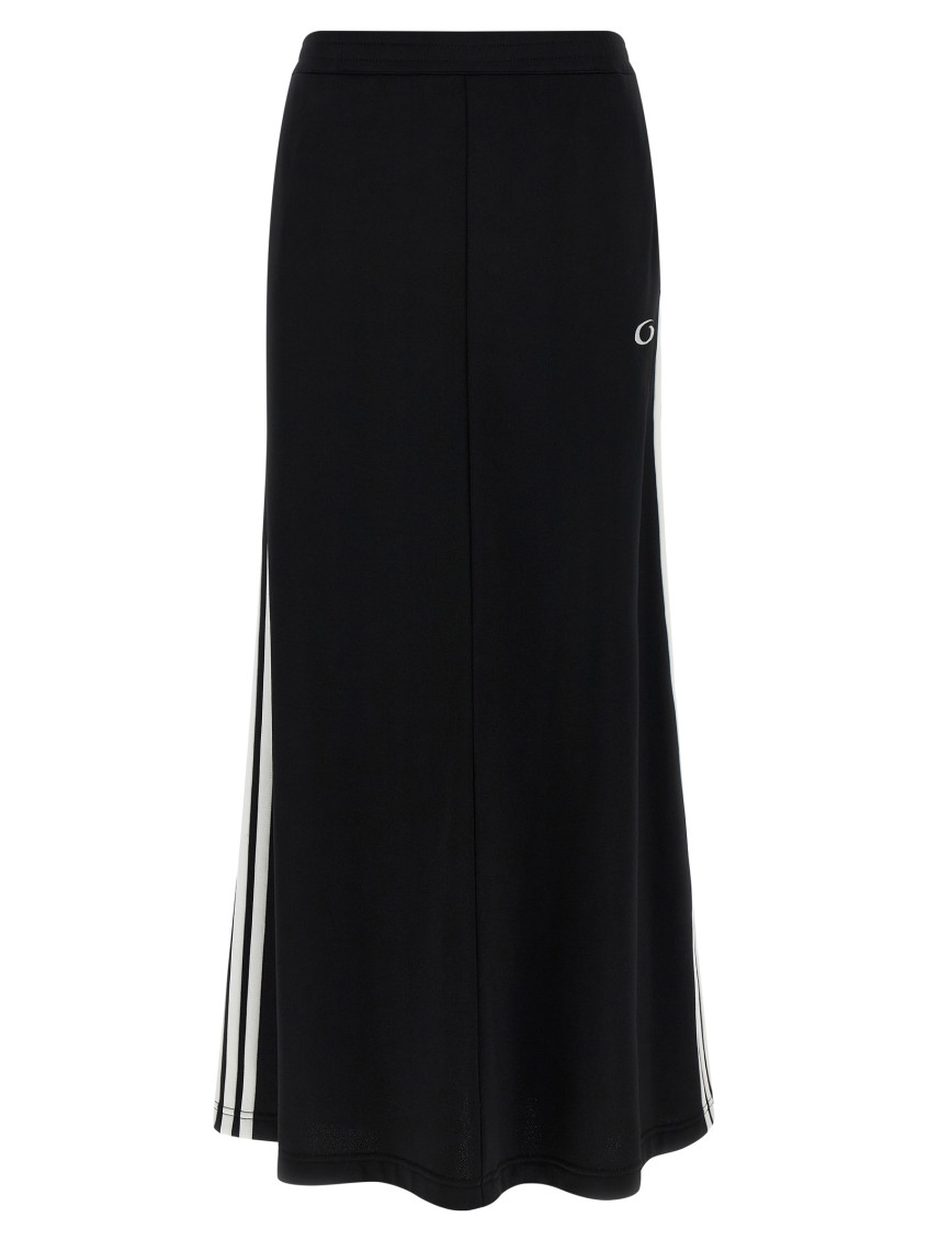 Black Nylon Blend Skirt
