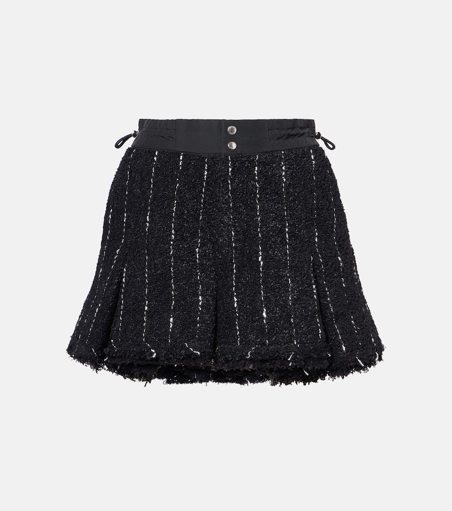 Sacai Striped tweed shorts
