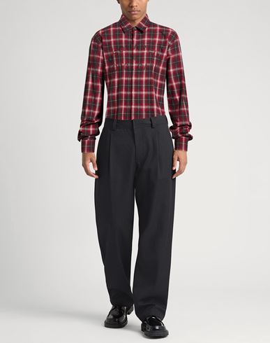 Man Shirt Brick Size 42 Cotton