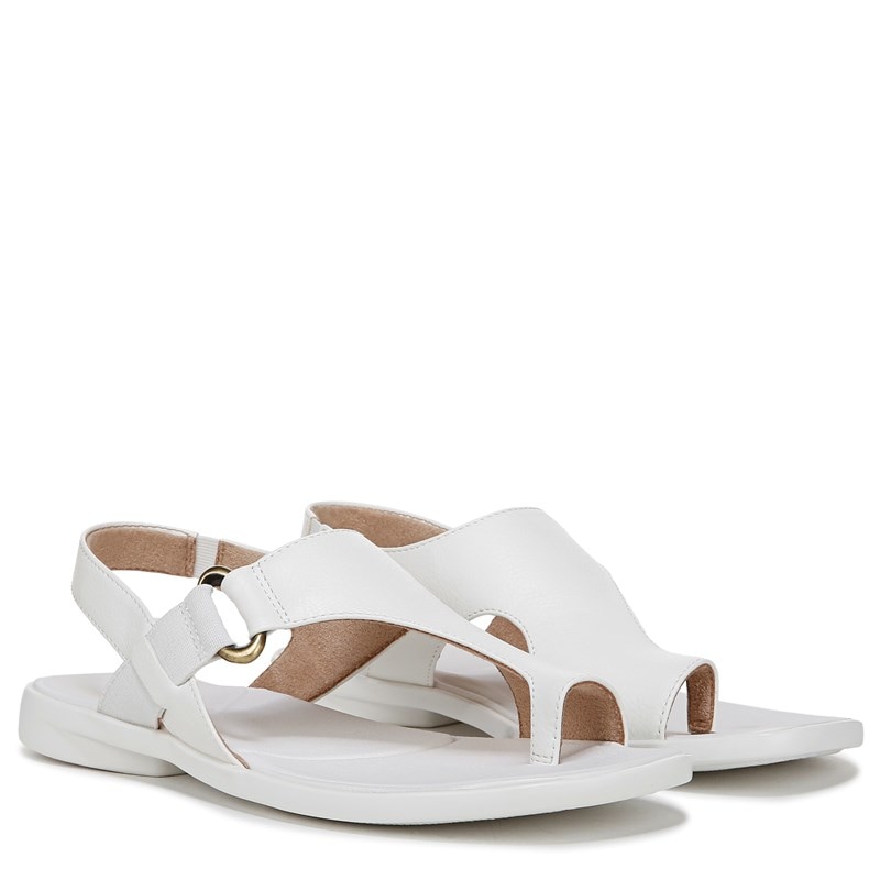 Women's Freya Sandals (White Faux Leather)
