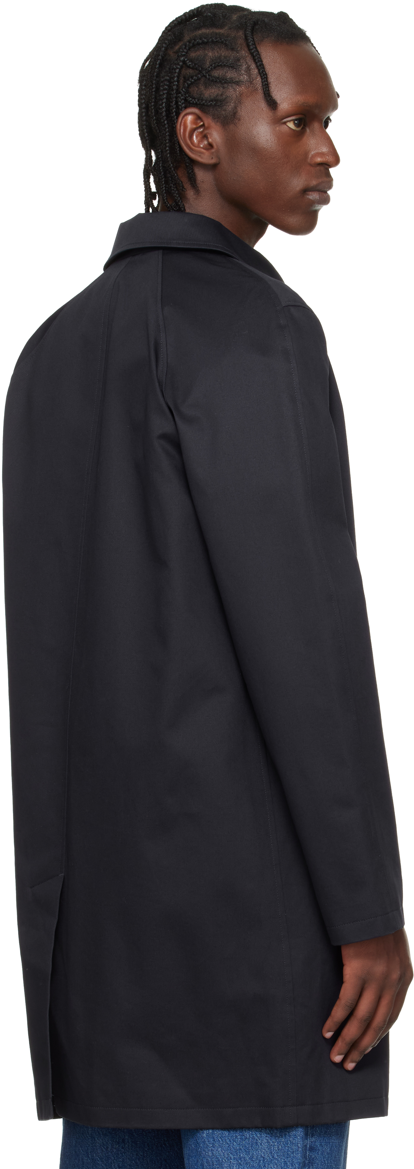 Navy Urban Mac Coat