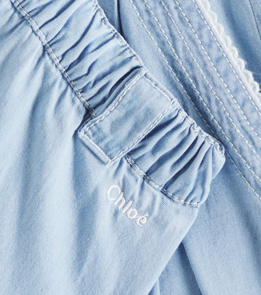 Chloé Kids Denim Bermuda shorts