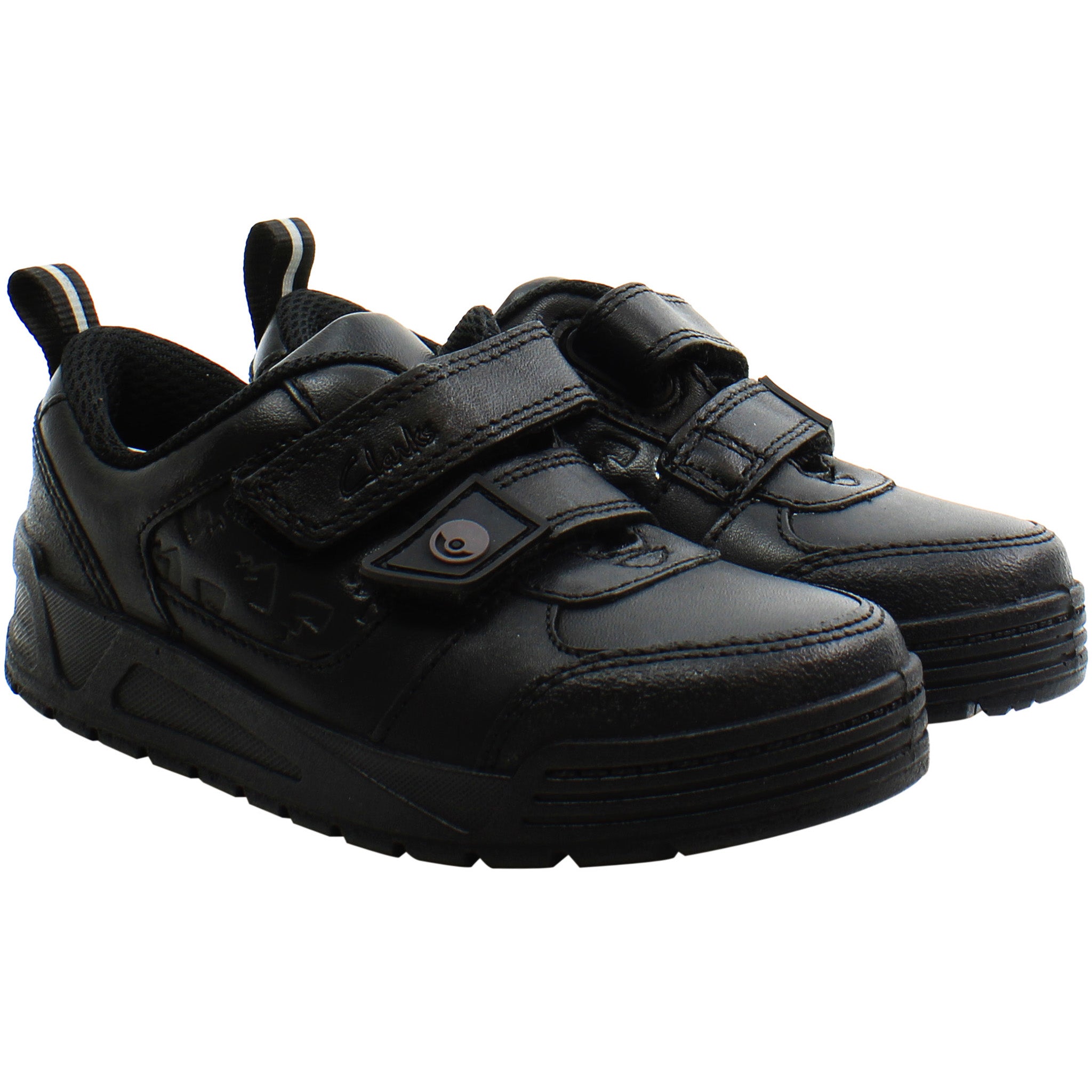 Clarks Kids Unisex Palmer Mist Black Shoes - .5 Kid