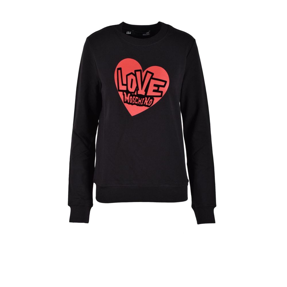 Logo-Print Cotton-Modal Sweatshirt — Black