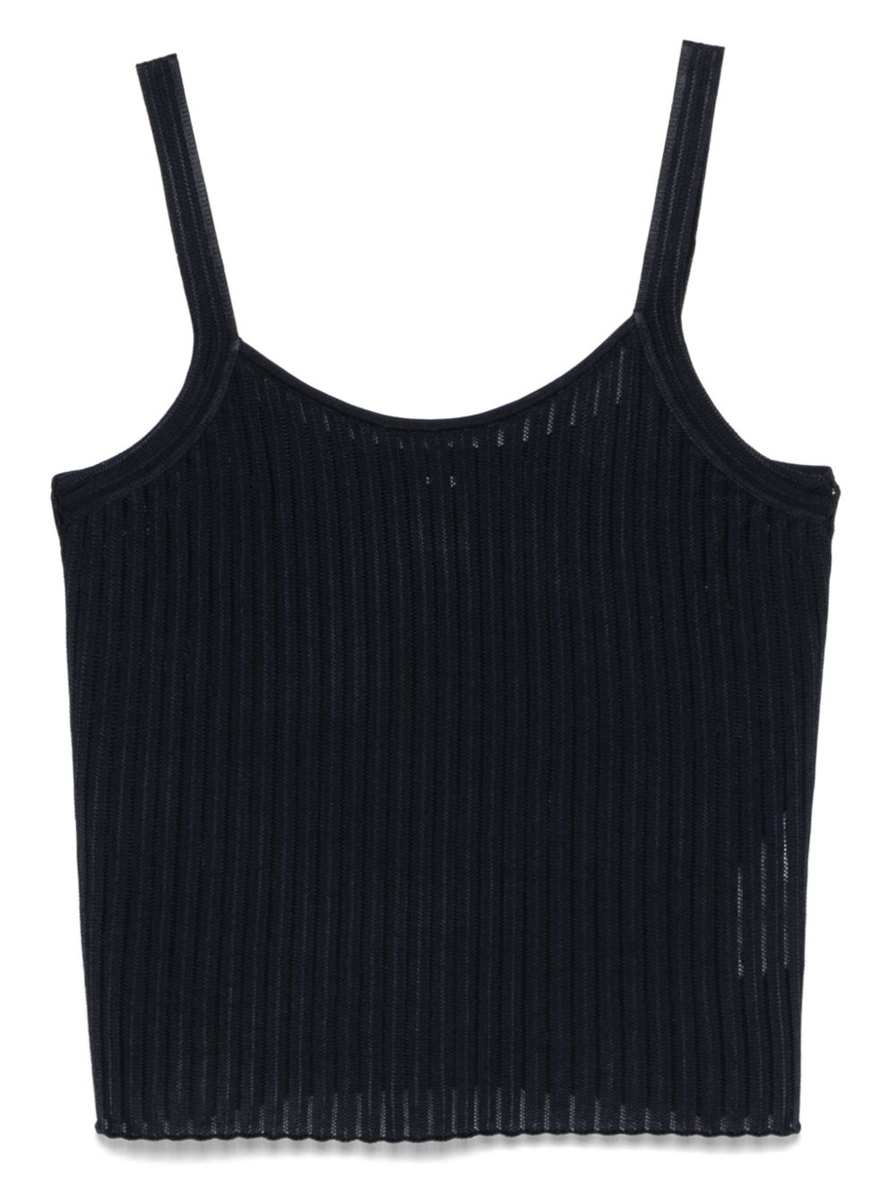 Ribbed tank top - Blue