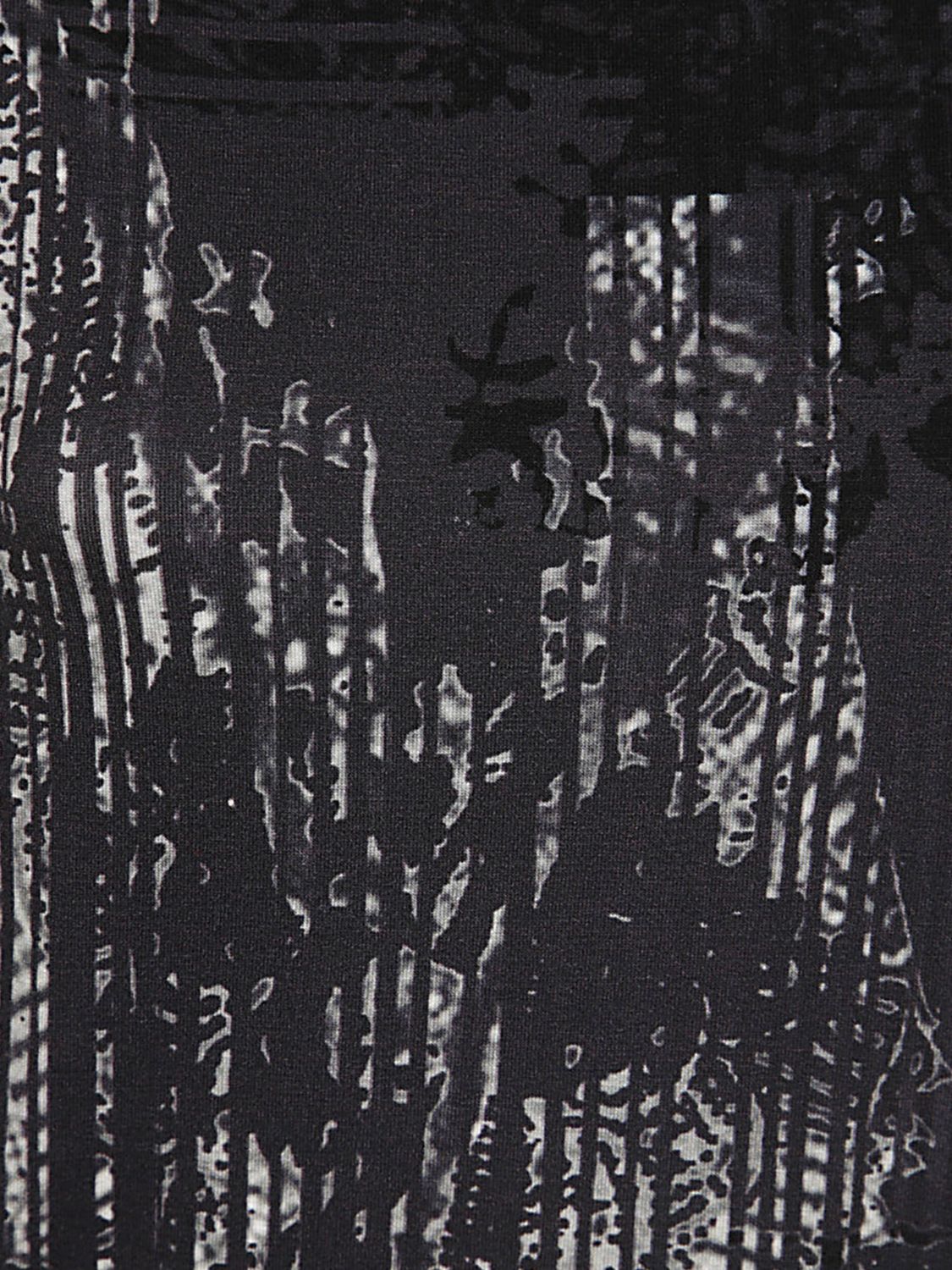 Abstract-print top - Blue