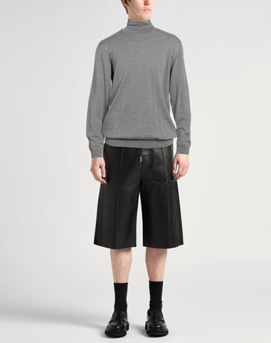 Man Turtleneck Grey Size 42 Merino Wool