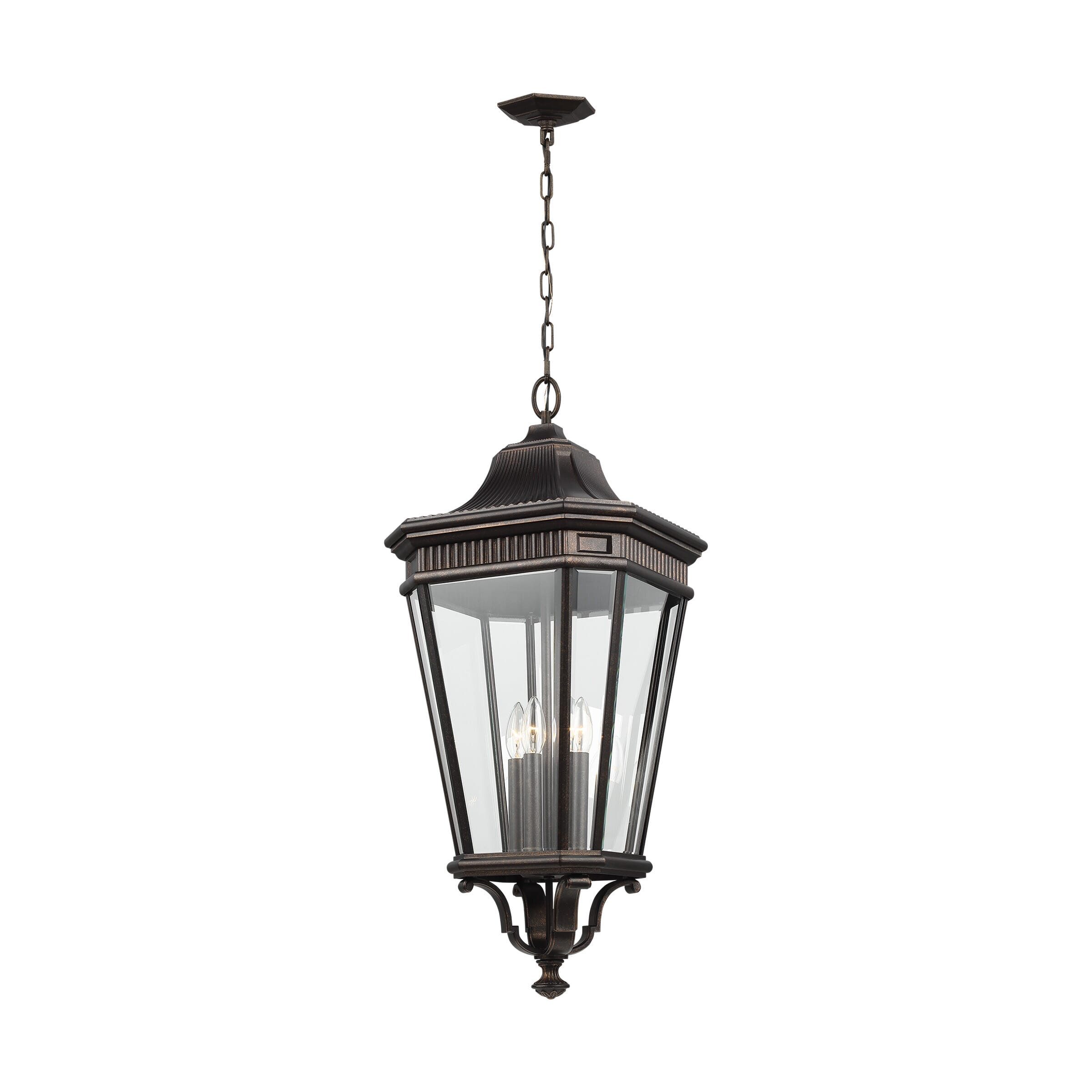 Generation Lighting Cotswold Lane 4-Light Hanging Lantern in Grecian Bronze