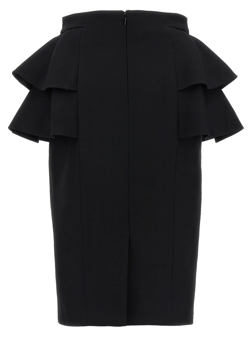 Valentino Garavani - Valentino Garavani Crepe Couture Skirt Skirts Black