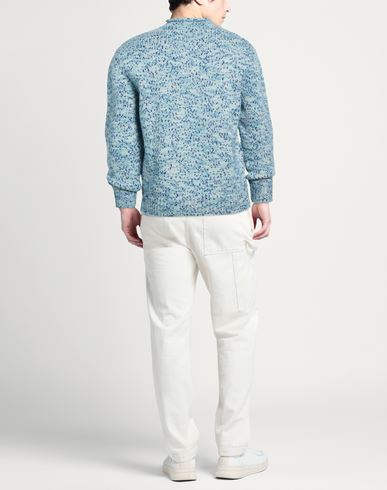 Man Sweater Sky blue Size L Merino Wool