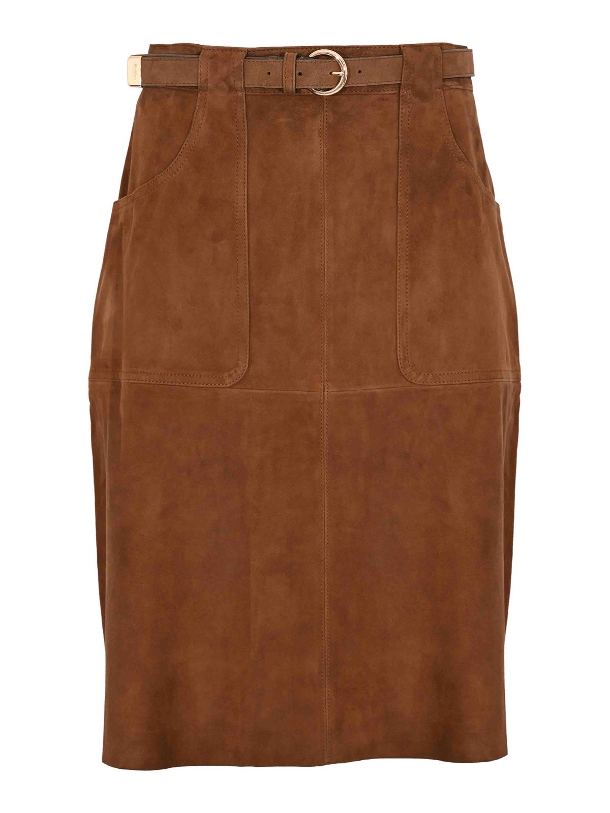 Msttennis Suede Midi Skirt
