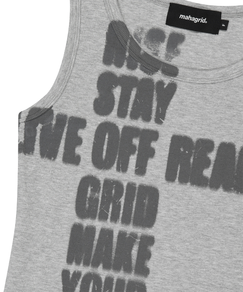 RISE CRACK TANK TOP GREY