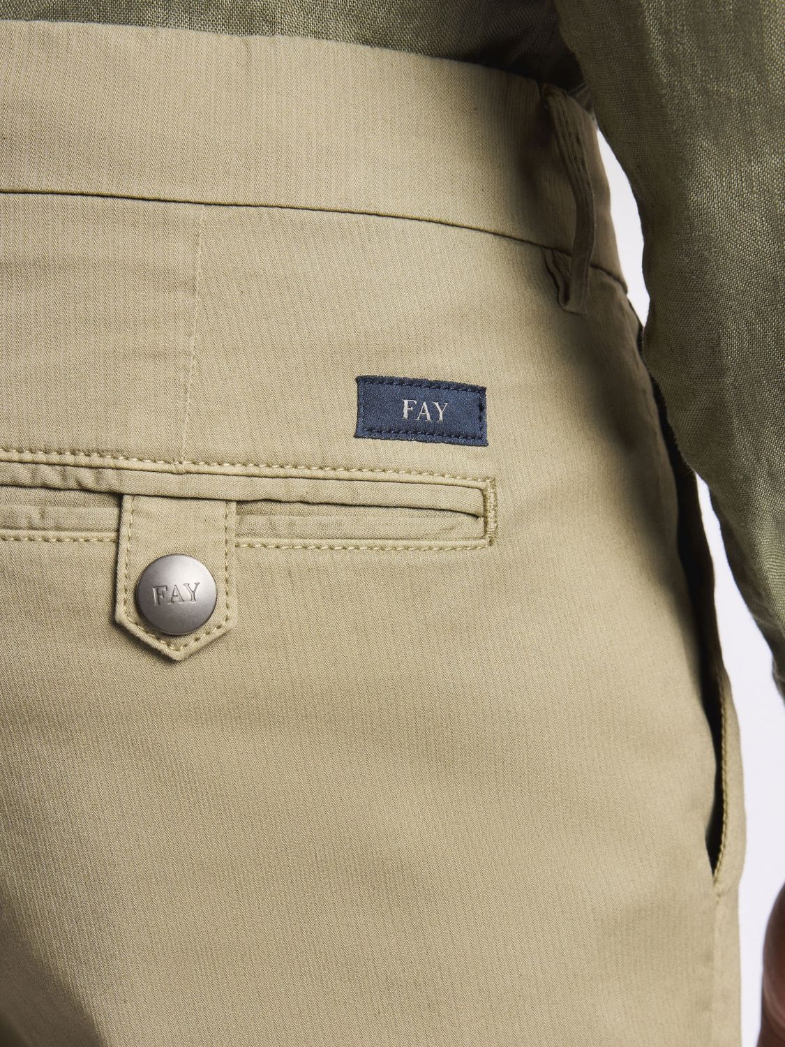 Pants Men color Green
