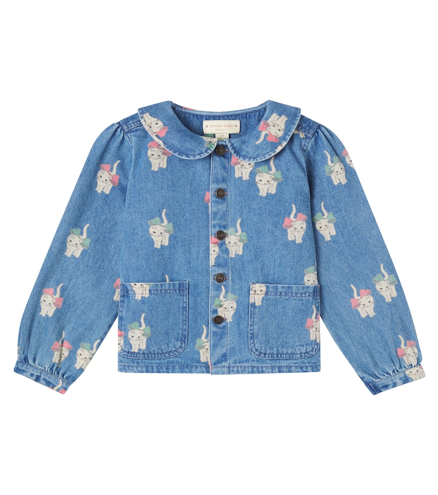 Konges Sløjd Magot printed cotton denim jacket