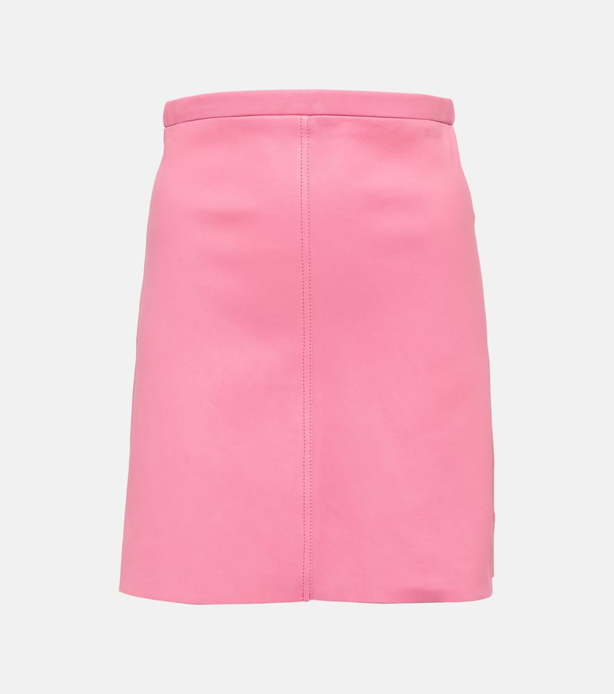 Lucie leather miniskirt