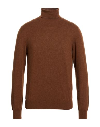 Man Turtleneck Brown Size M Cashmere