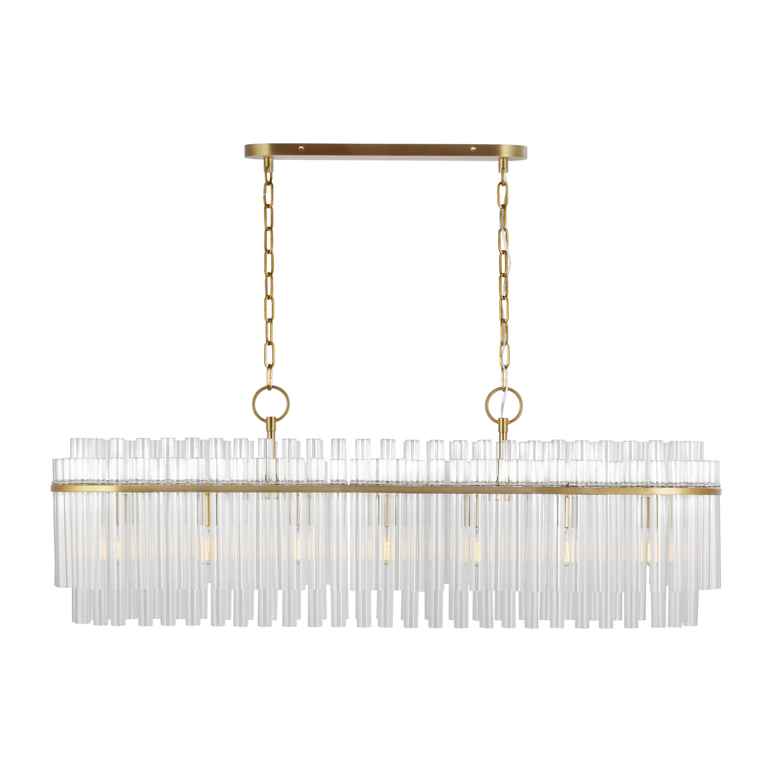 Beckett 7-Light Chandelier in Burnished Brass by Chapman & Myer