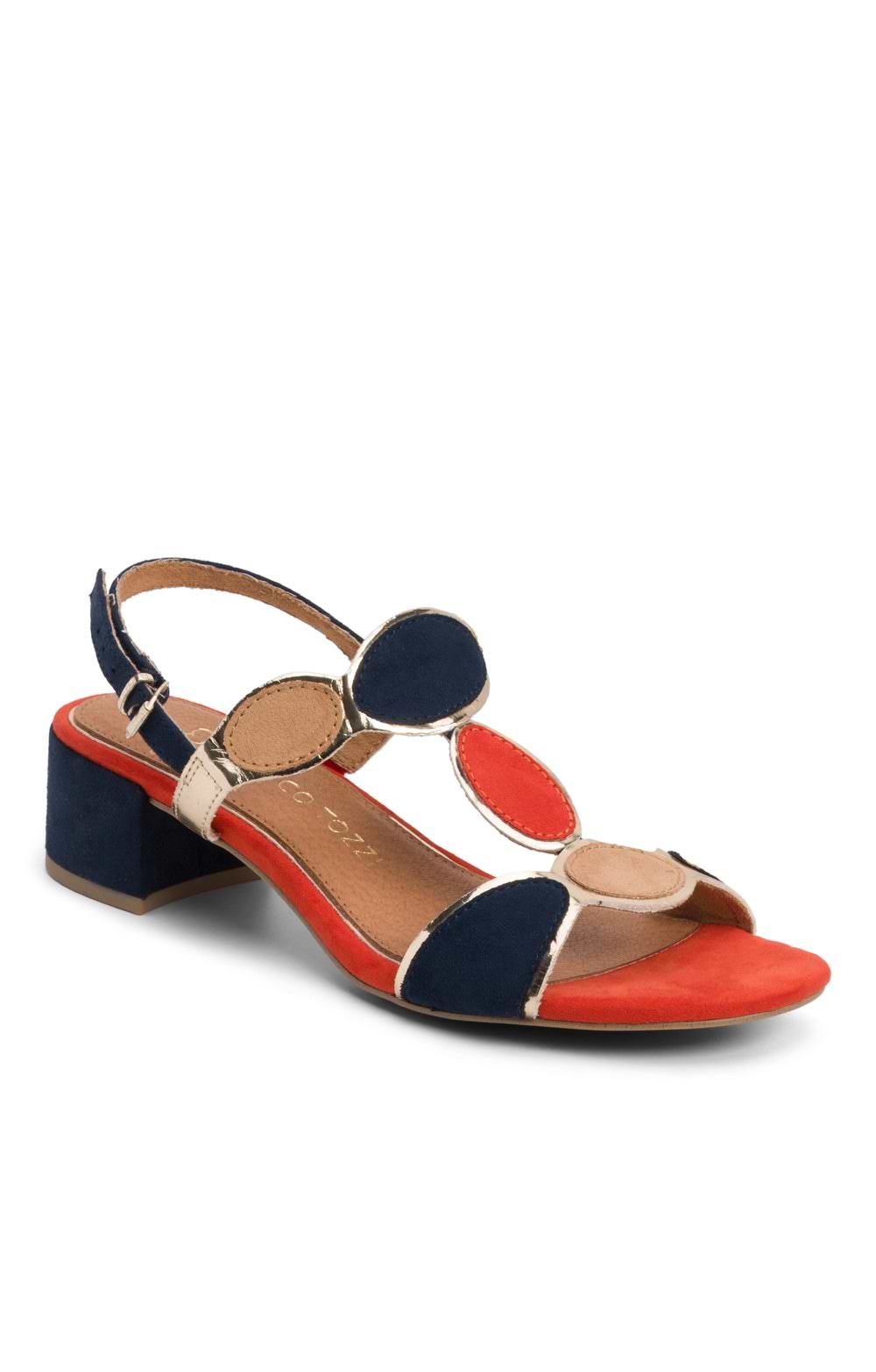 Ladies Spotlight Block Heel Sandals