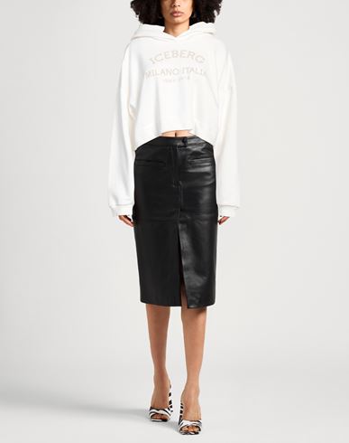 Iceberg Woman Sweatshirt White Size S Cotton, Polyester