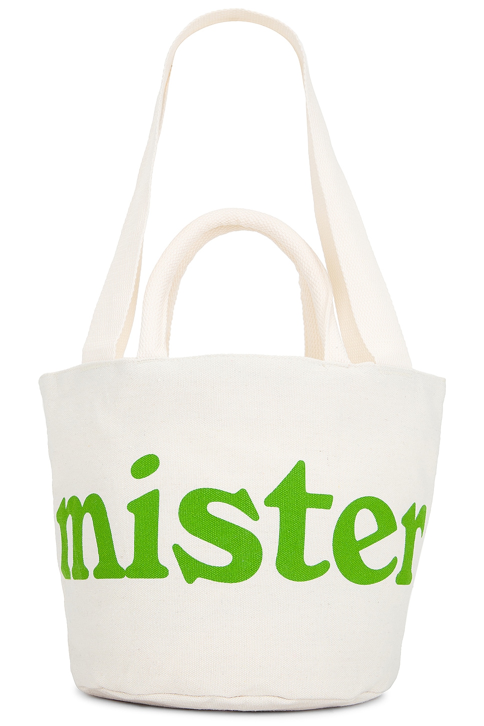 Mister Green Round Grow Pot Small Tote Bag in Natural - Cream.  a