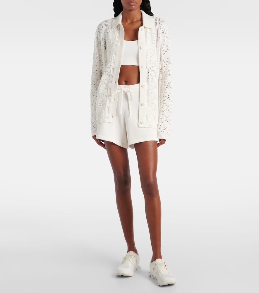 The Upside Lavalliere Rosie knitted cotton shorts