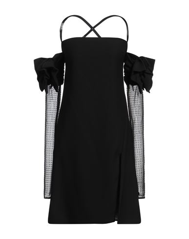 Versace Jeans Couture Woman Mini dress Black Size 4 Polyester, Elastane, Polyamide