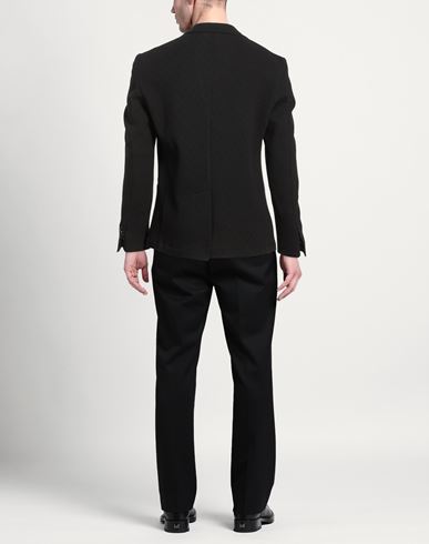 Man Blazer Black Size 42 Polyester, Viscose, Elastane