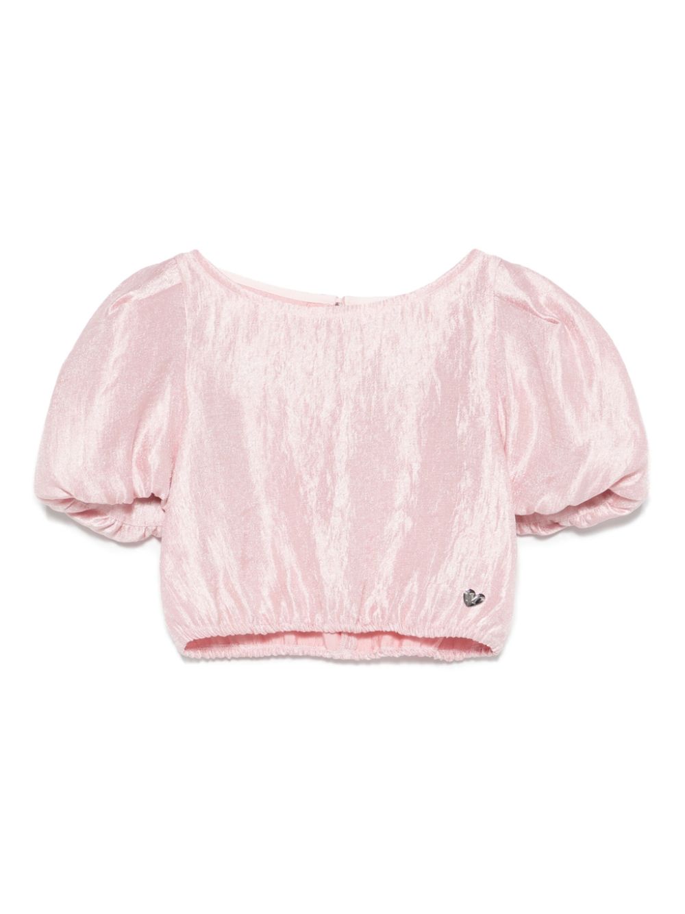 Metallic-effect blouse - Pink