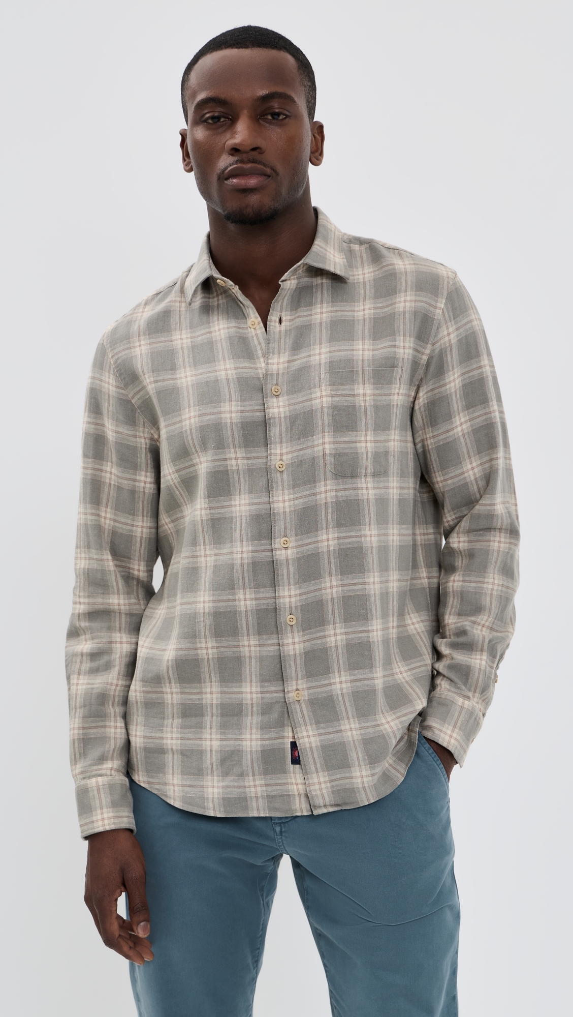 Hunting Island Shirt Shore Sage Plaid