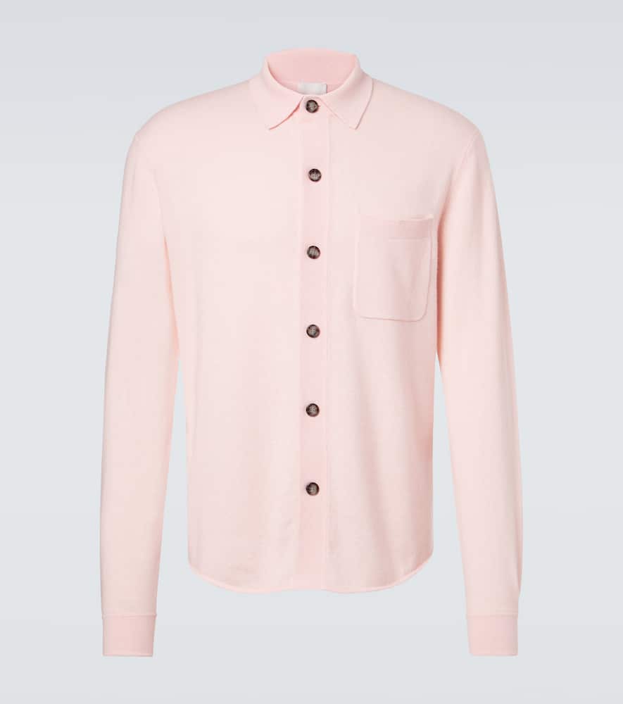 Cotton and cashmere overshirt