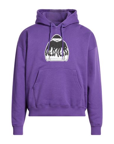 Man Sweatshirt Purple Size L Cotton