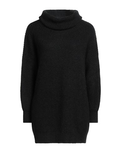 Woman Turtleneck Black Size ONESIZE Acrylic, Polyamide, Mohair wool