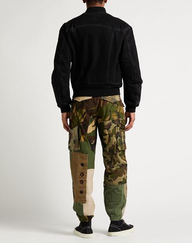 Man Pants Military green Size 34 Cotton, Hemp, Polyamide