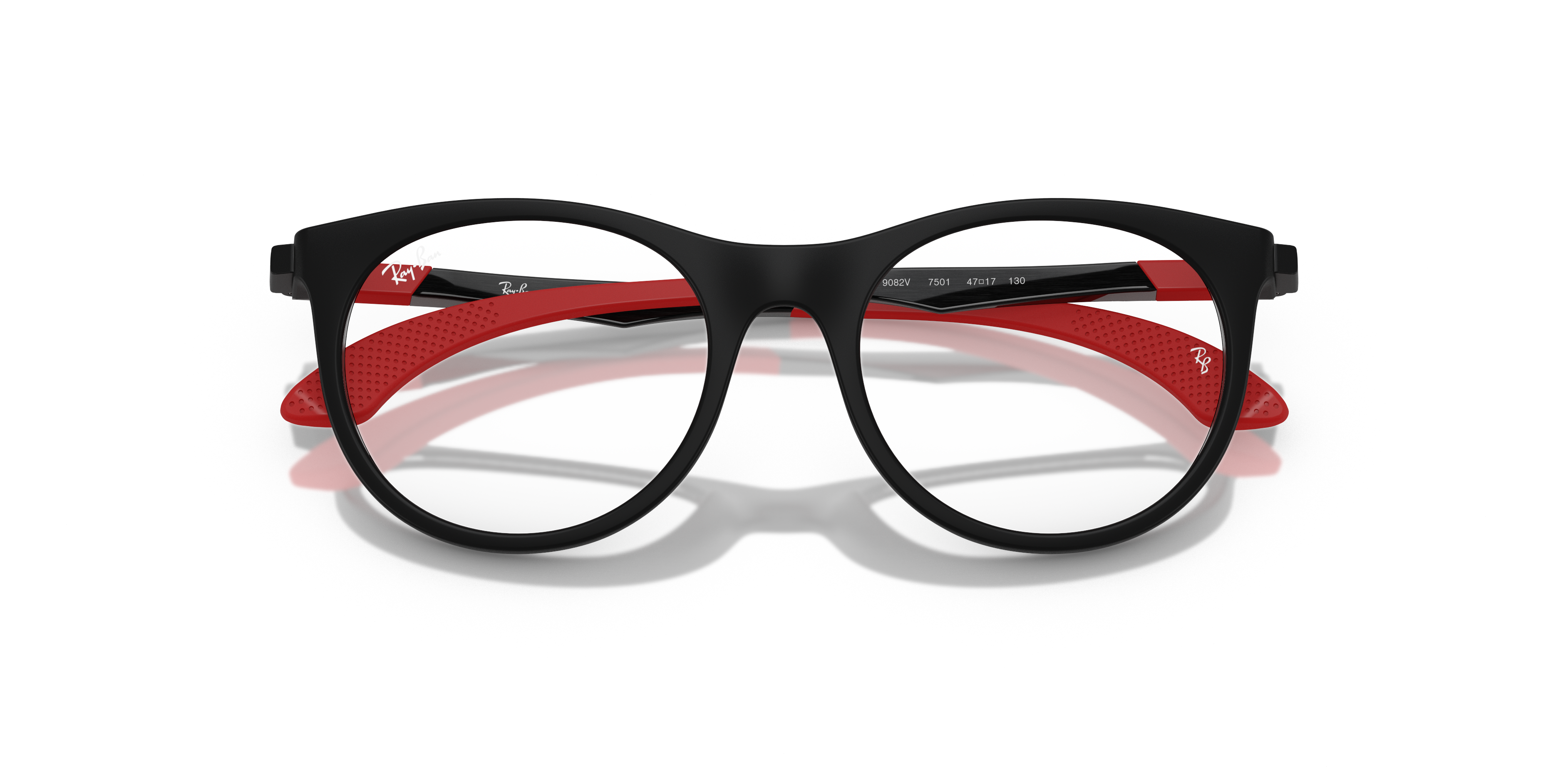 Ray - Ban Bambino Ray - Ban RY9082V 7501 Montature da vista bambino Nylon Nero Trasparente Pantos Normale