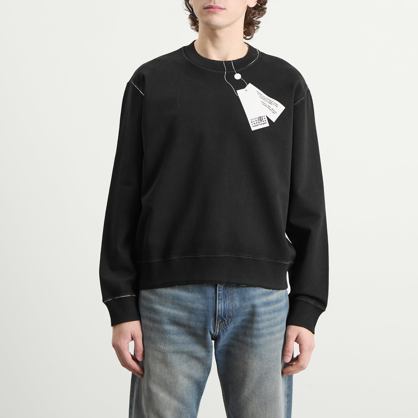Men's Printed Tag Sweatshirt Off White