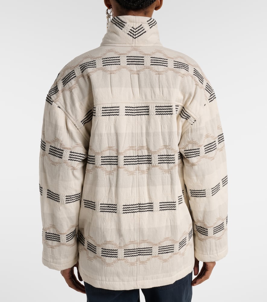 Qayla cotton-blend jacquard jacket