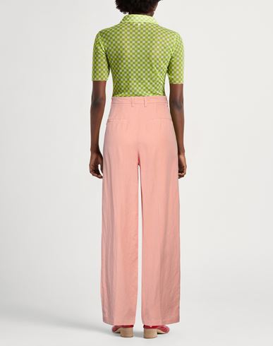 Roÿ Roger's Woman Pants Salmon pink Size 25 Lyocell, Linen, Cotton