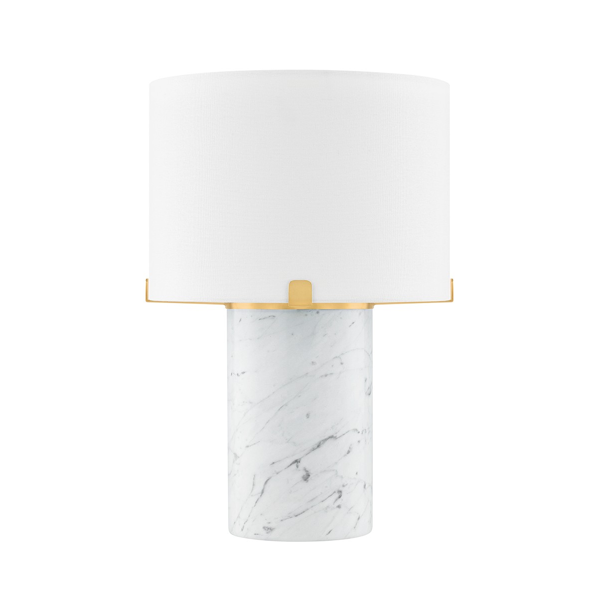 Aged Brass Table Lamp from the Rumi Collection