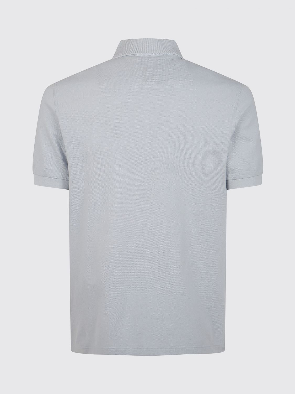 Short-Sleeved Cotton Polo Shirt with Embroidered Chest Logo