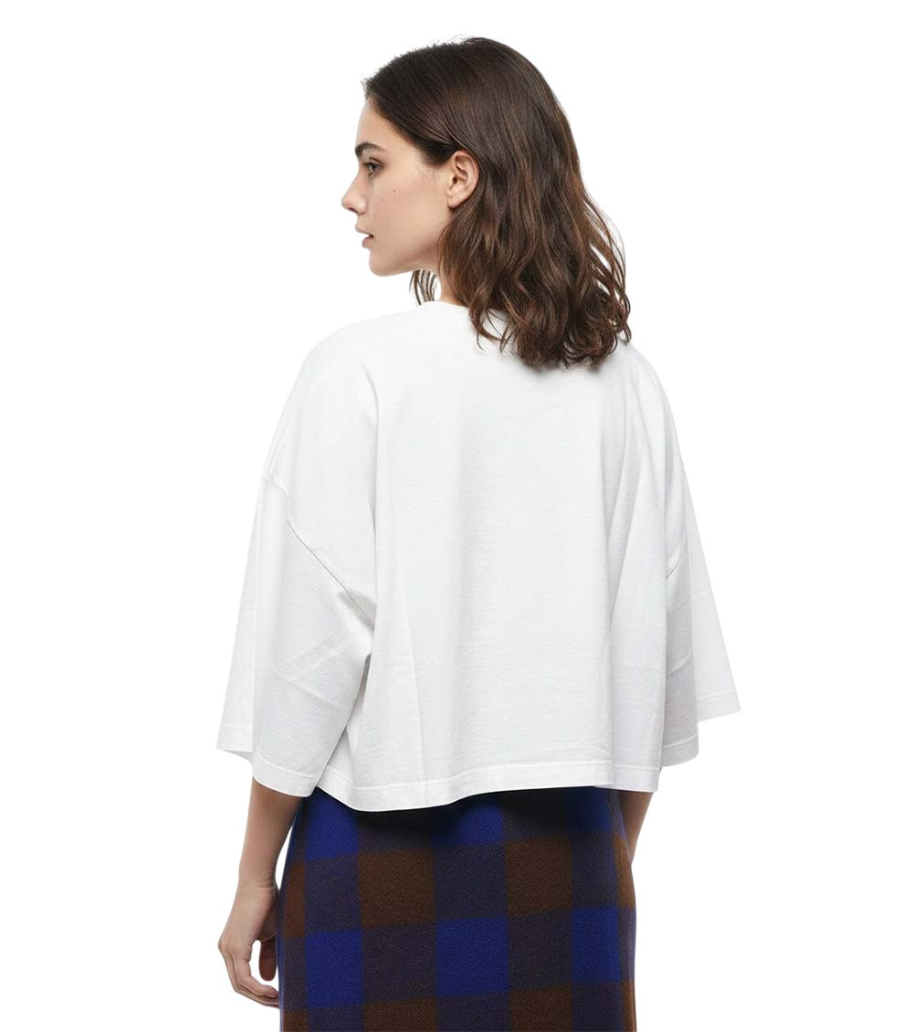 White Graphic Crew Neck T-Shirt