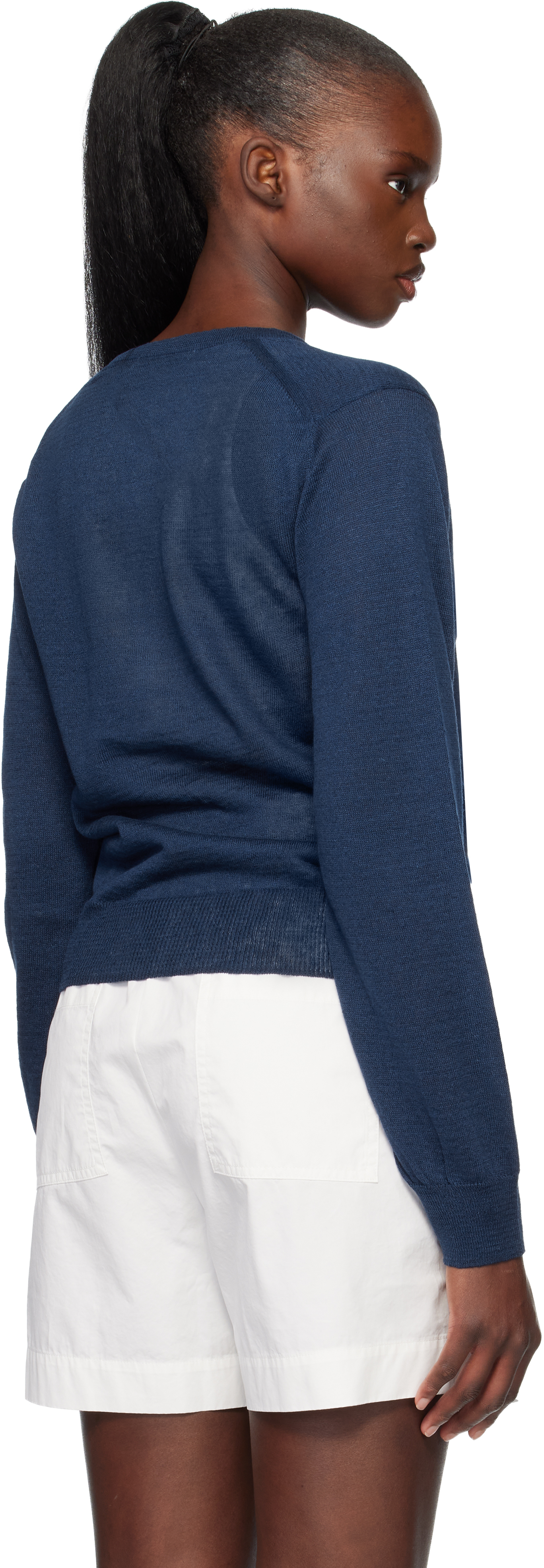 Navy Rola Linen Cardigan