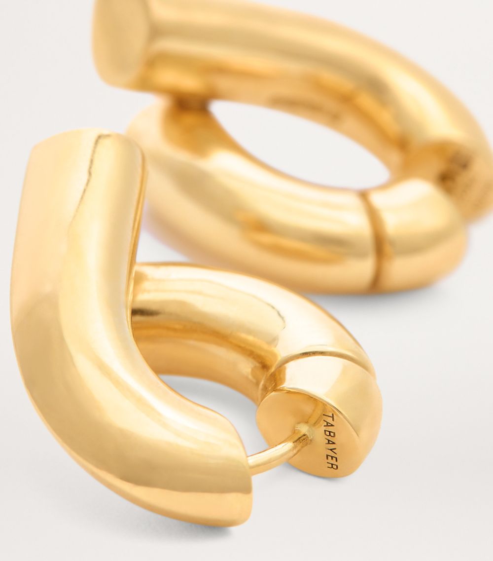 Yellow Gold Oera Hoop Earrings