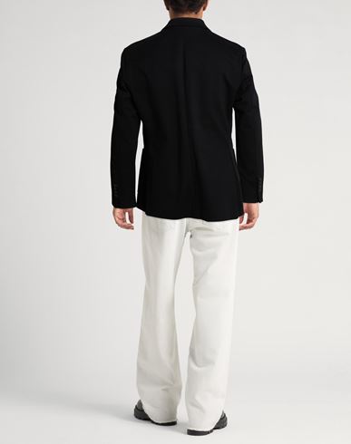 Man Blazer Black Size 44 Cotton, Elastane